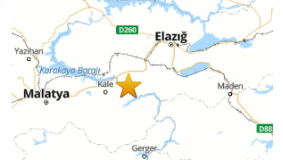 Elazığ’da deprem