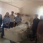 İl Sağlık Müdürü’nden kaza geçiren müdüre ziyaret