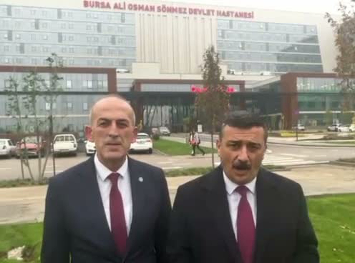 Bursa'da Türkoğlu 4 hastanenin kapanmasına ve 1315 yatak kapasitesine tepki gösterdi